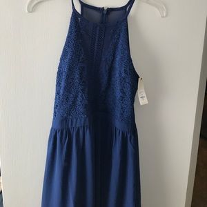 Navy lace dress